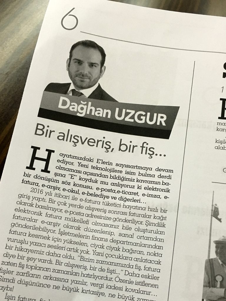 Bir alışveriş, bir fiş… – Daghan.com – Gerekirse YAZARım